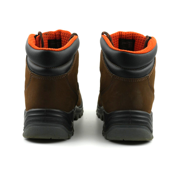 Hytest Work Boots Mens 8.5 W Knox K13751 Lace Up Steel Toe Waterproof Brown - Picture 6 of 11